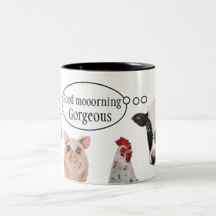 2 Couleurs Tasse de personnaliser d'animaux de ferme