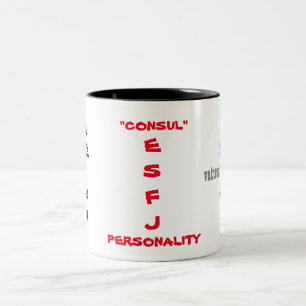 2 Couleurs Tasse de personnalité d'ESFJ