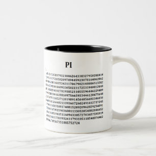 2 Couleurs Tasse de "pi"