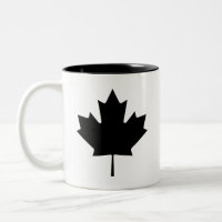 Tasse de pictogramme "de feuille d'érable"