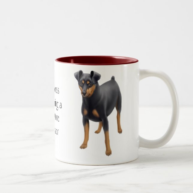 2 Couleurs Tasse de Pinscher miniature (Droit)