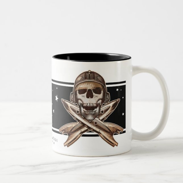 2 Couleurs Tasse de pirate de l'espace (Rocket) (Droit)