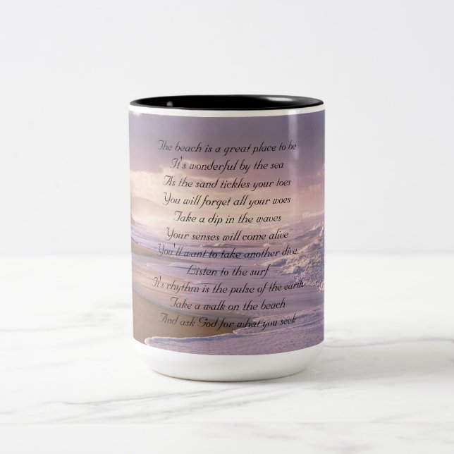 2 Couleurs Tasse de plage (Centre)