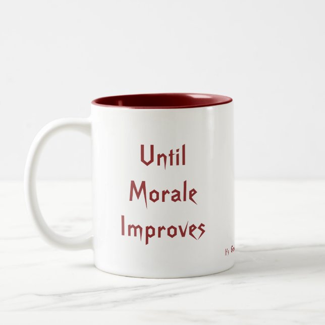 2 Couleurs Tasse de plan d'amélioration de moral (Gauche)