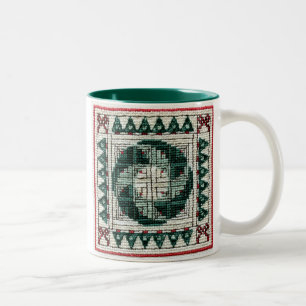 2 Couleurs Tasse de point de croix de Noël