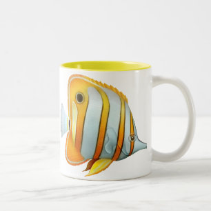2 Couleurs Tasse de poissons de papillon de Copperband de