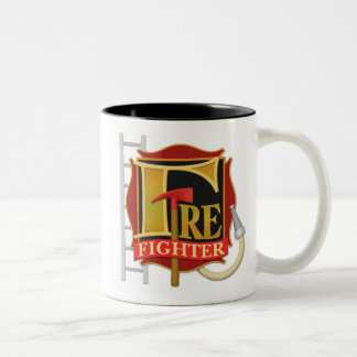 2 Couleurs Tasse de "pompier"