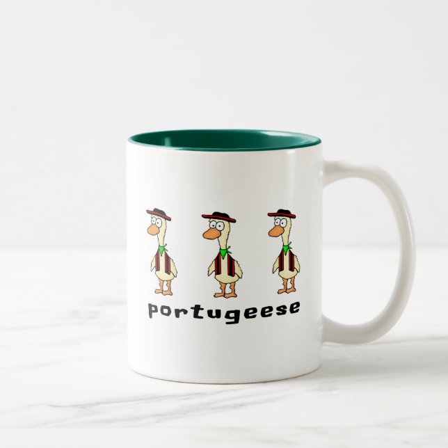 2 Couleurs Tasse de Portugeese (Droit)