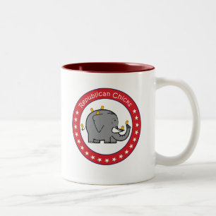 2 Couleurs tasse de poussins républicains