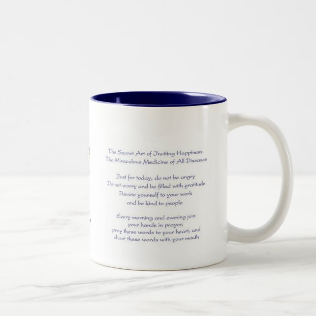 2 Couleurs Tasse de principes de Reiki (Droit)