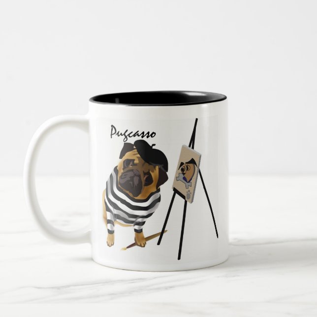 2 Couleurs Tasse de Pugcasso (Gauche)