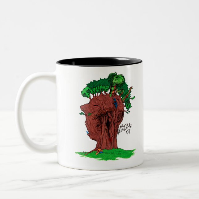 2 Couleurs Tasse de punks d'arbre (Gauche)