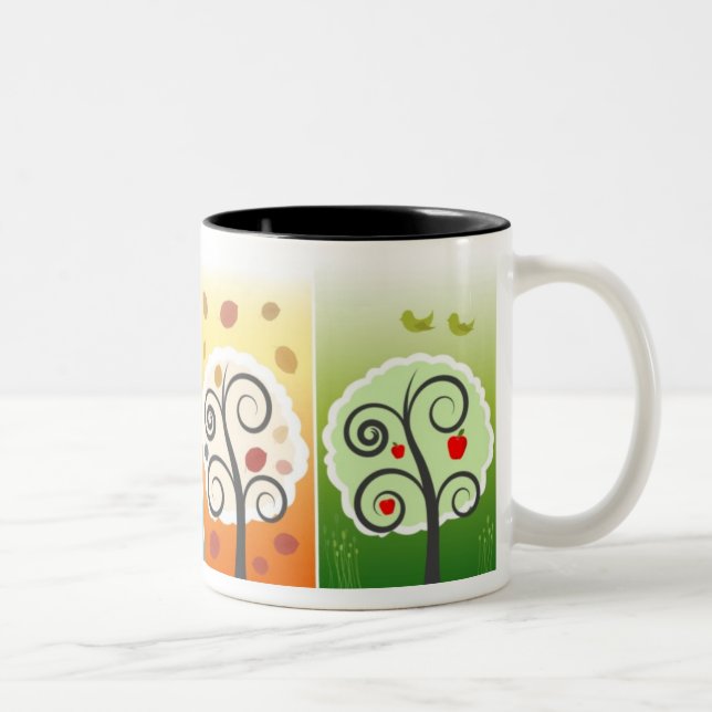 2 Couleurs Tasse de quatre saisons (Droit)