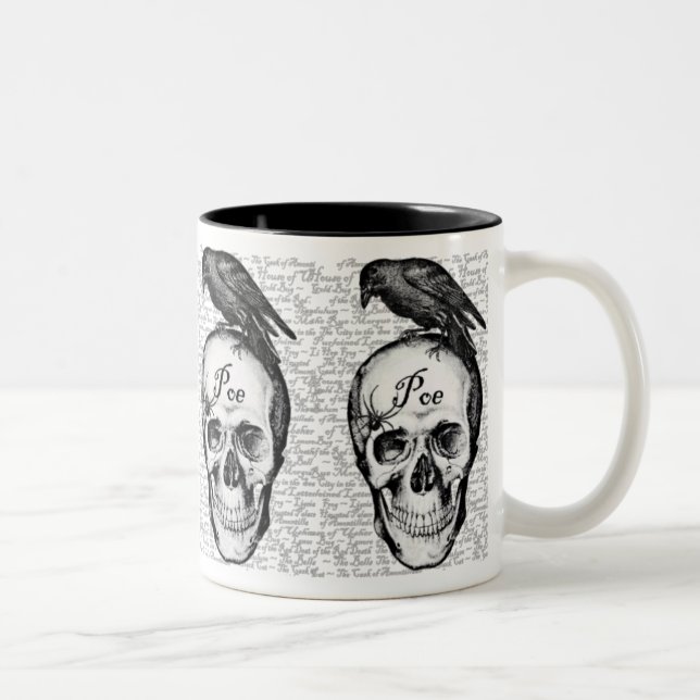 2 Couleurs Tasse de Raven Poe (Droit)