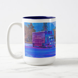 2 Couleurs Tasse de relais routier de CAMIONNEURS