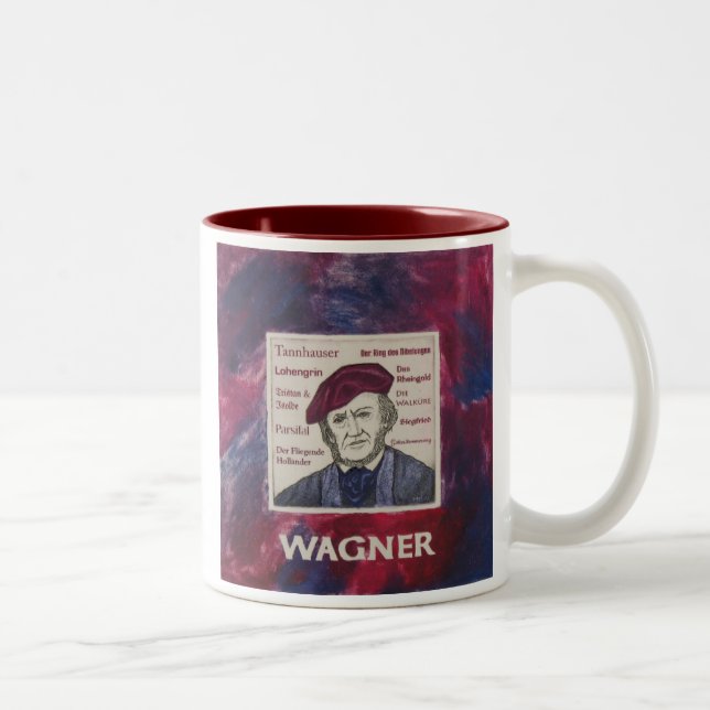 2 Couleurs Tasse de Richard Wagner (Droit)