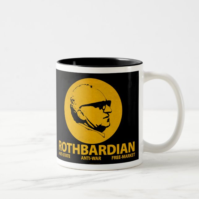 2 Couleurs Tasse de Rothbardian (Droit)