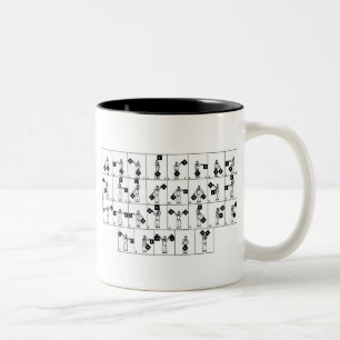 2 Couleurs Tasse de sémaphore