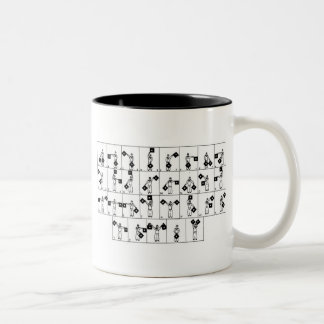 2 Couleurs Tasse de sémaphore