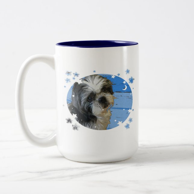 2 Couleurs Tasse de Shih Tzu (Gauche)