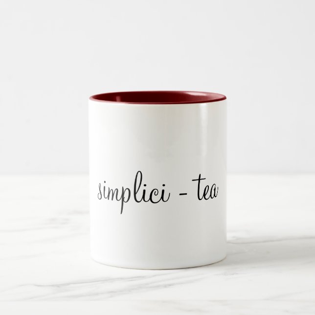 2 Couleurs Tasse de simplicité (Centre)