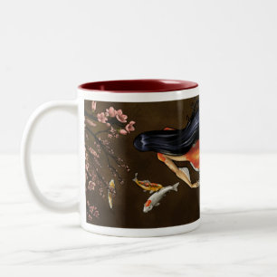 2 Couleurs Tasse de sirène de Koi