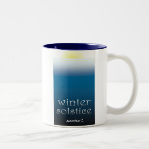 2 Couleurs tasse de solstice d'hiver