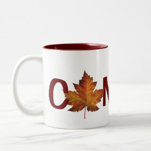 2 Couleurs Tasse de souvenir de feuille d'érable du Canada de