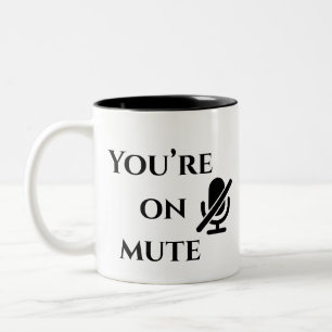 2 Couleurs Tasse de survie « Vous êtes en sourdine » pour le