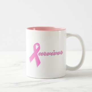 2 Couleurs Tasse de survivant de cancer du sein