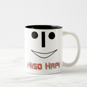 2 Couleurs Tasse de tasse de café de Hapi de miso