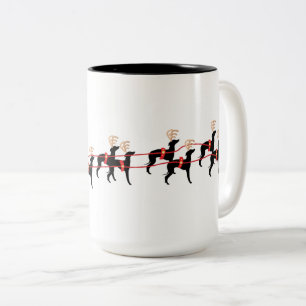 2 Couleurs Tasse de tasse de chien de Noël de lévrier itali