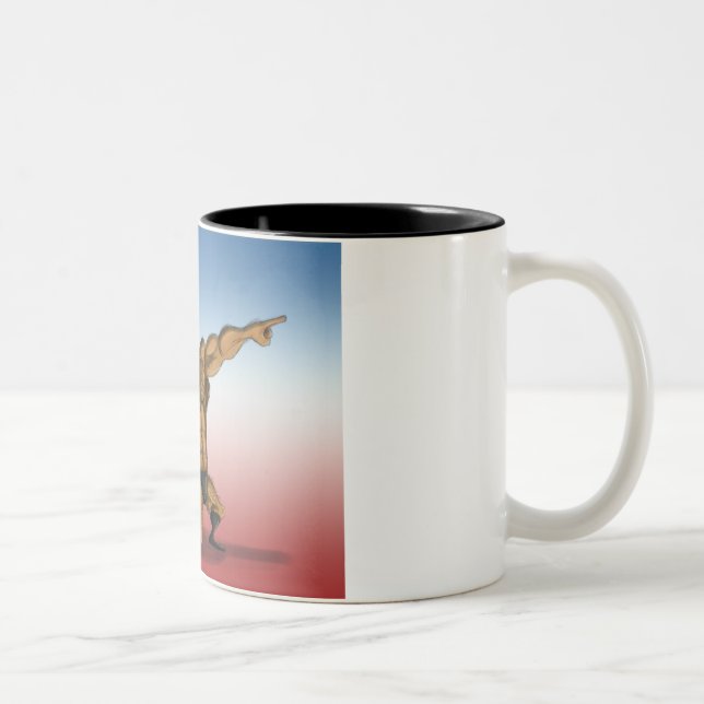 2 Couleurs Tasse de Teddy Roosevelt (Droit)
