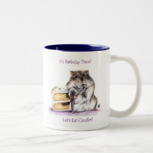 2 Couleurs Tasse de temps d'anniversaire (hamster)