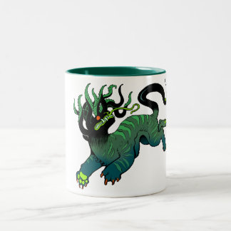 2 Couleurs tasse de tentatiger colorée à l'intérieur
