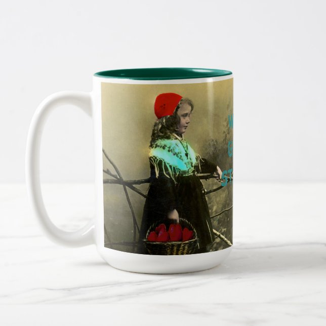 2 Couleurs Tasse de thé de café de jour de mères de la (Gauche)