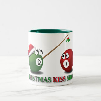 2 Couleurs Tasse de tir de baiser de Noël