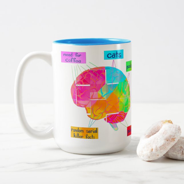 2 Couleurs Tasse de tomodensitogramme (Avec donut)