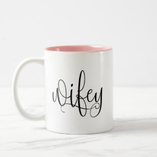 2 Couleurs Tasse de ton de Wifey deux