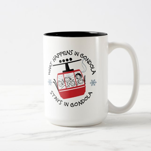 2 Couleurs Tasse de tour de gondole (Droit)