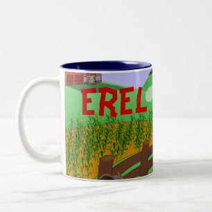 2 Couleurs Tasse de train - personnalisée
