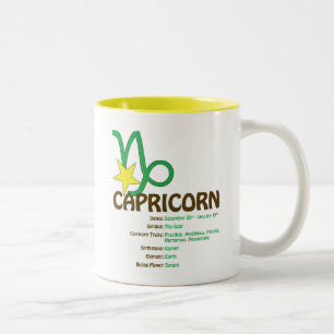 2 Couleurs Tasse de traits de Capricorne