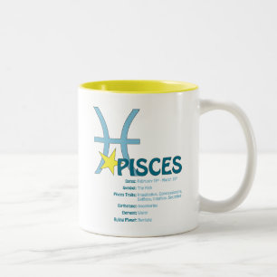 2 Couleurs Tasse de traits de Poissons