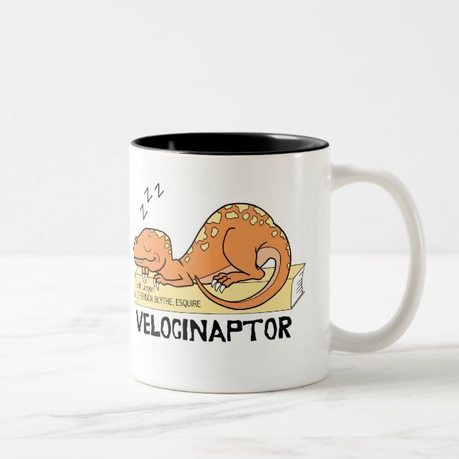 2 Couleurs Tasse de Velocinaptor (Droit)