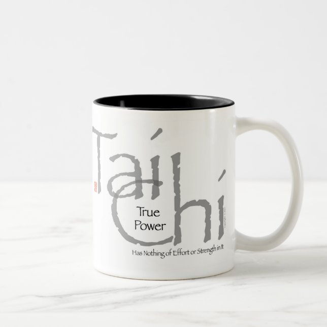 2 Couleurs Tasse de "véritable puissance" de Chi de Tai (Droit)