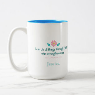 2 Couleurs Tasse de vers de bible