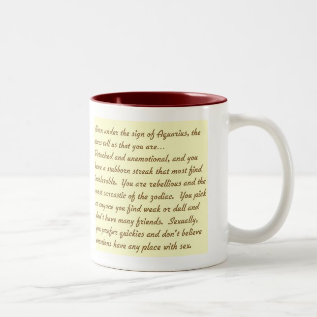 2 Couleurs Tasse de Verseau (Droit)