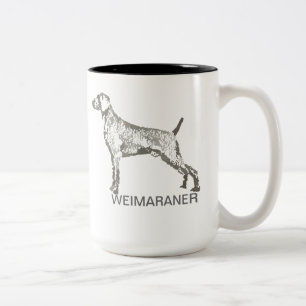 2 Couleurs Tasse de Weimaraner