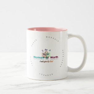 2 Couleurs Tasse de wow (rose)