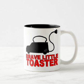2 Couleurs tasse de xB "courageuse peu de grille-pain "